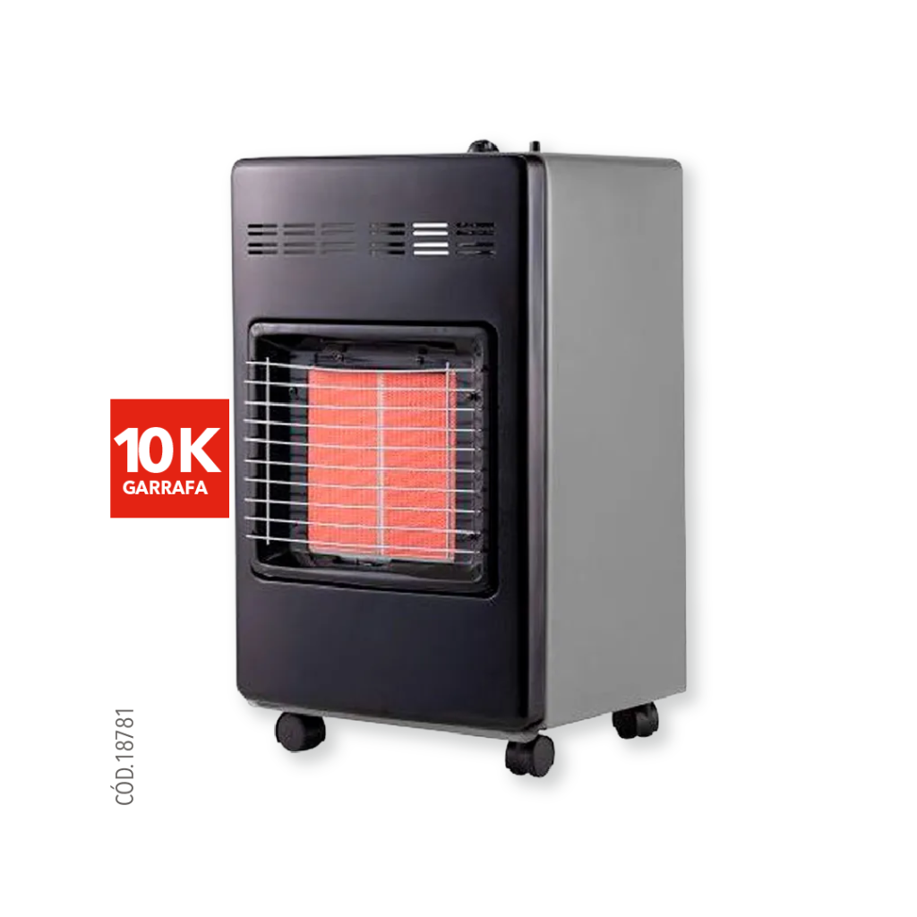 ESTUFA GARRAFERA TORPEDO GRIS