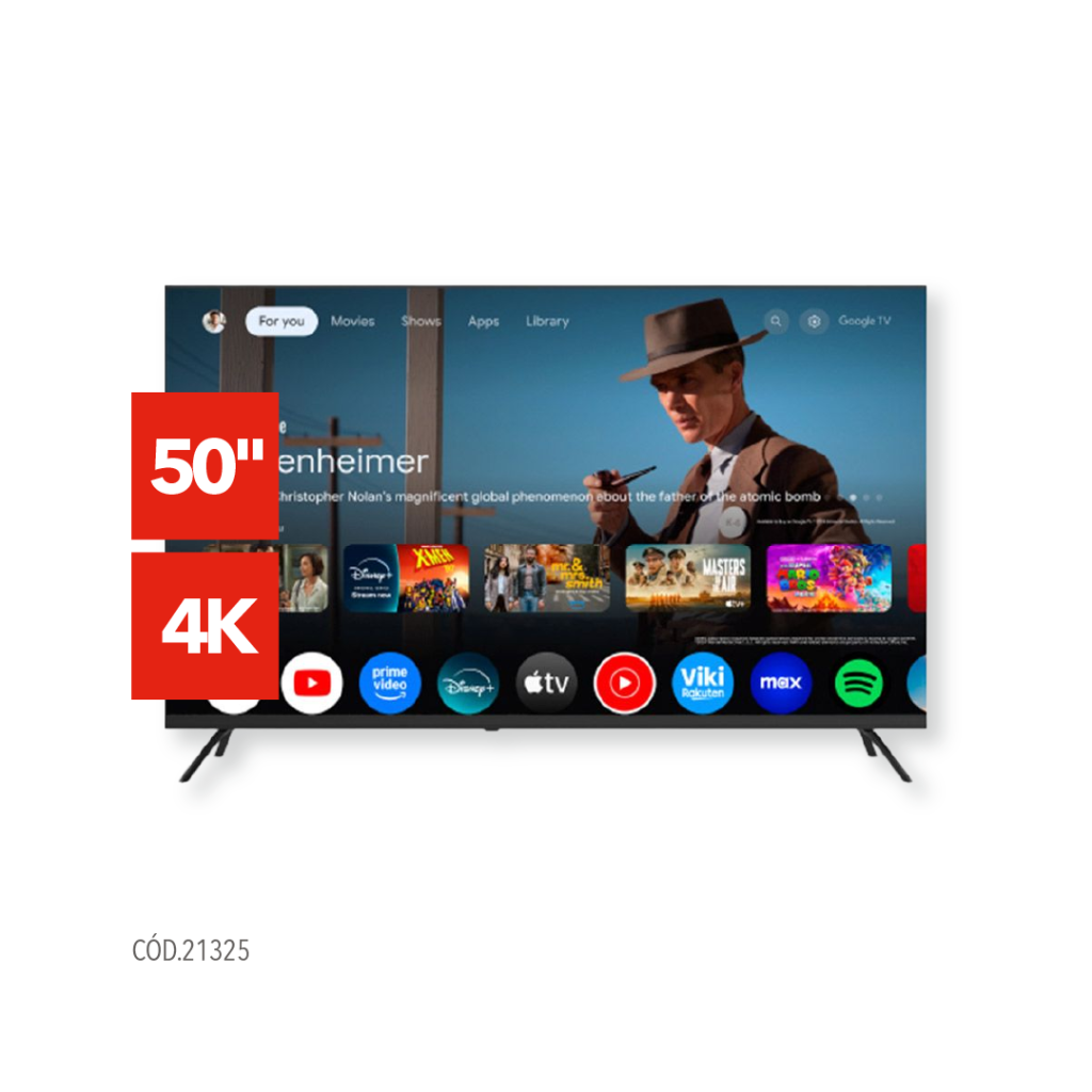 TV BGH 50" SMART 4K GOOGLE TV